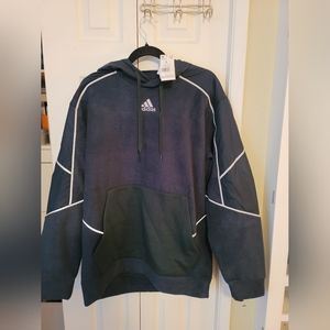 Men's adidas Commuter Polar Fleece Hoodie Shadow
